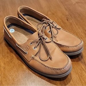 Sperry Topsider Men's Brown Leather Boat Shoes Size 11